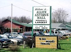 Allen is the antique capital of Michigan