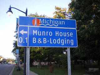 blue highway sign