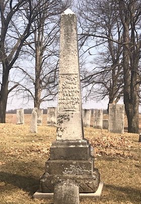 grave marker for George C Munro Jonesville MI Sunset View Cemetery